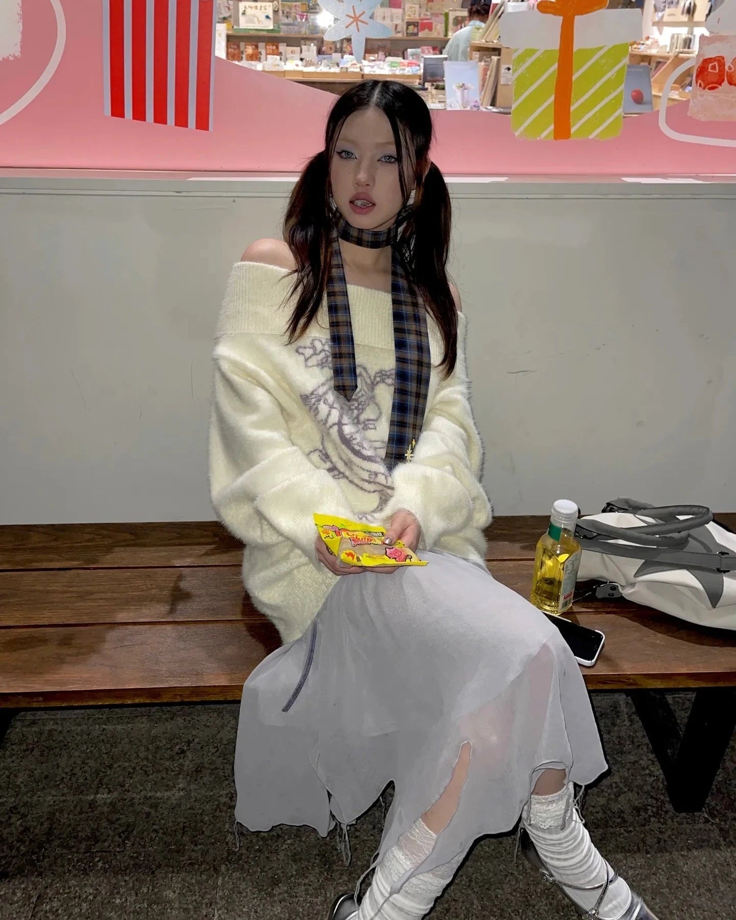 Vintage Embroidered Knit Sweater