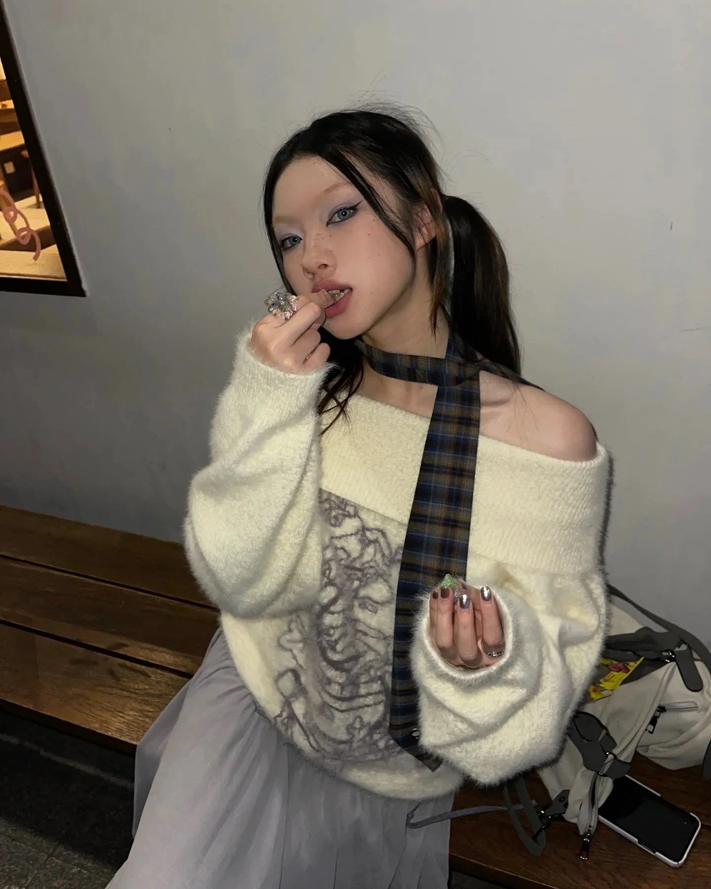 Vintage Embroidered Knit Sweater