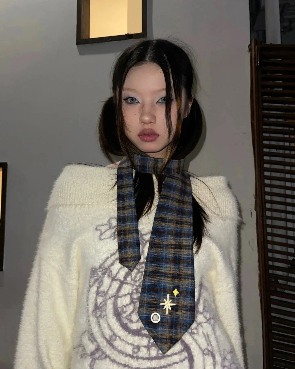 Vintage Embroidered Knit Sweater